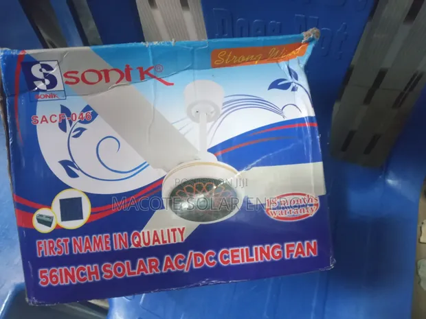 Sonik 56" Solar Ceiling Fan - Brand New - 1