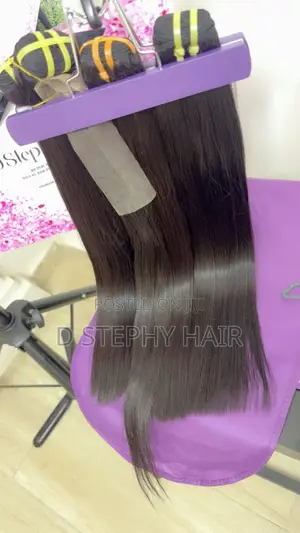 Human Hair Bone Straight Bundles & Wigs