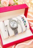 Luxury Ladies Watch Set - White Ceramic Case - 2