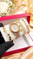 Luxury Ladies Watch Set - White Ceramic Case - 4