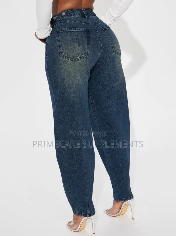 Mama's Washed Blue Loose Casual Harem Jeans - XXL - 1