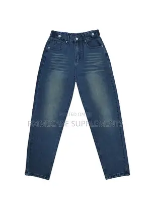 Mama's Washed Blue Loose Casual Harem Jeans - XXL