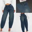 Mama's Washed Blue Loose Casual Harem Jeans - XXL - 3