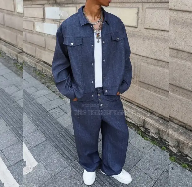 City Quality 2pcs Denim Jeans - 1