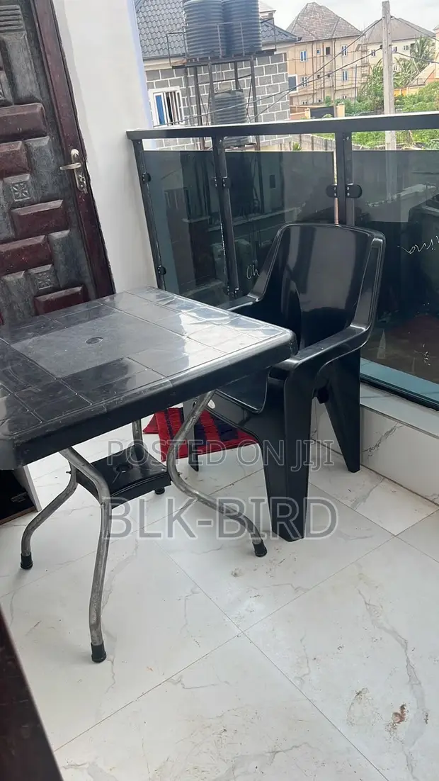Used Square Bar Table and 4 Chairs - 1