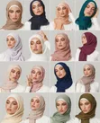 Crinkle Scarf - Cotton Headscarf - 1