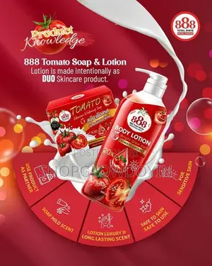 888 Total White Tomato Glow Body Lotion SPF50+