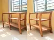 Wooden Side Table with 4 Compartments - 1