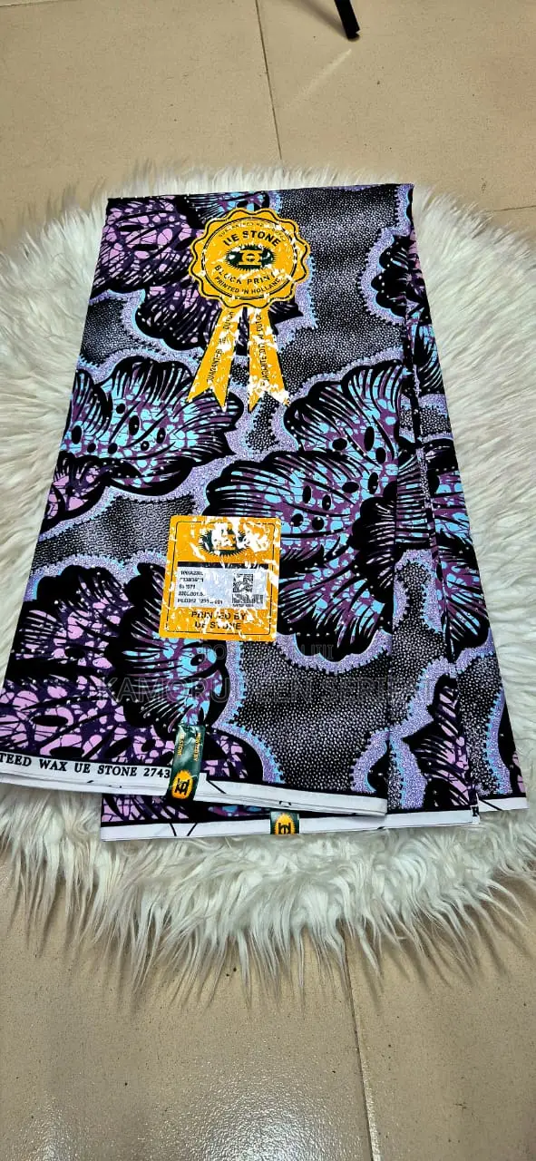 Stone Ankara Fabric (6/12 Yards) - 1