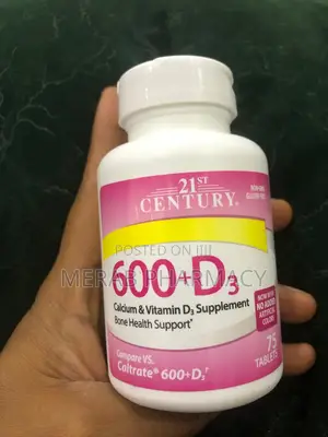 21st Century Calcium Vitamin D3 Supplement, 75 Tablets