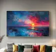 Abstract Moon Rising Wall Art Frame - 1