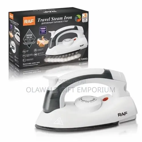 RAF R1266G 800W Pro Heat Electric Steam Iron - White - 1