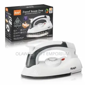 RAF R1266G 800W Pro Heat Electric Steam Iron - White