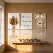 3 Pcs Christian Flower Wall Art - 2
