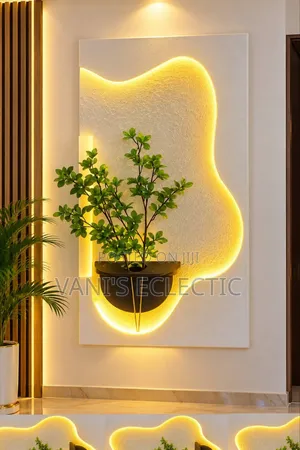 Modern Luxury 3D LED Wall Art Panel & Frame (60x120cm)