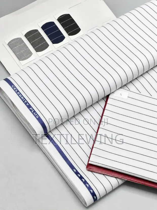 Celebrity Plus - Bold Stripe Wool Fabric - 1
