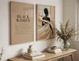 Art Print Set: Black Women Definition & Abstract Portrait - 2