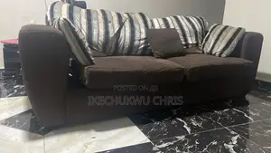 Home Interiors 3-Seater Sofa - Brown Fabric
