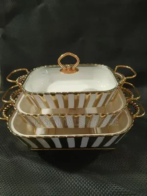 3-Piece Ceramic Casserole Dish Set
