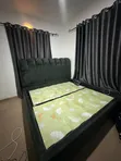 6x6 Bed Frame and Mattress - Used - 5