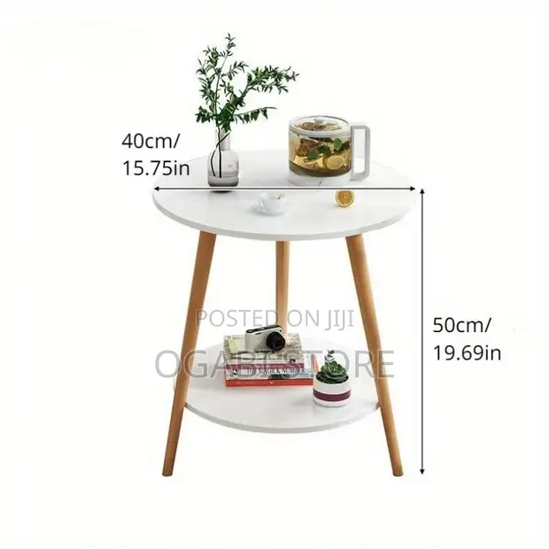 Modern 2-Tier Side Table - 1