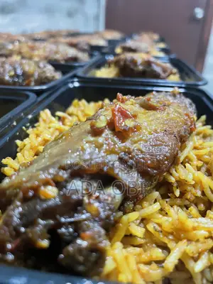 Smokey Party Jollof Rice with Peppered Turkey