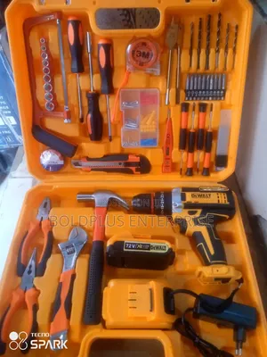 Dewalt 72V Cordless Drill Kit tare da Saitin Kayayyaki