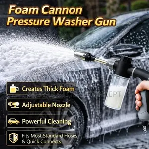 High Pressure Metal Water Spray Gun - Car Washer & Garden Sprinkler