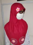 KFA Zahra Hijab - Kyakkyawan Hijab Mai Furen Appliqué - 1