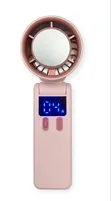 Rechargeable Hand Fan - Digital Display, 100 Speeds - 2