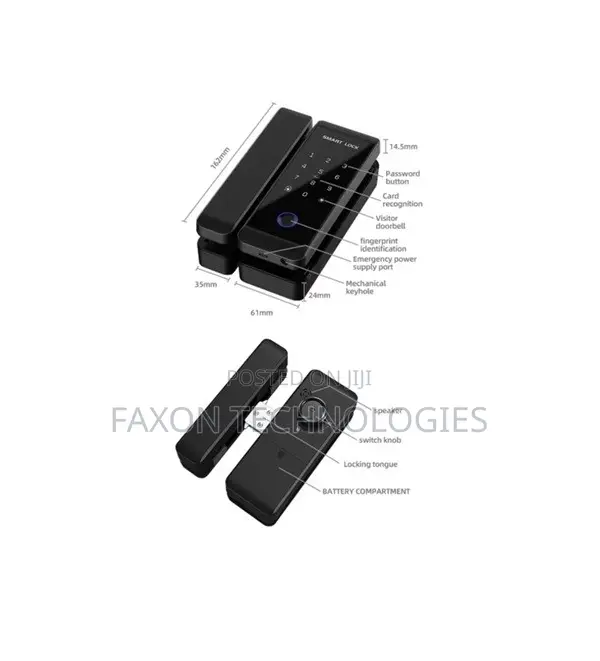 Glass Door Smart Lock with TUYA App - 1