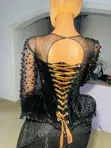 Premium Velvet Blouse - Black - 2