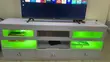 Used White Solid Wood TV Console - 1