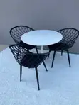3 Seater Round Dining Set - Sabon Abu - 2