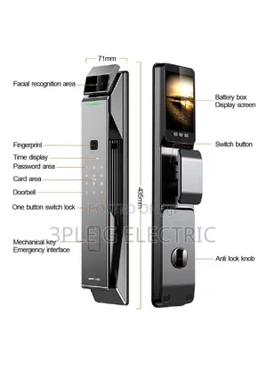 Futuristic Indoor Smart Door Lock - Baki