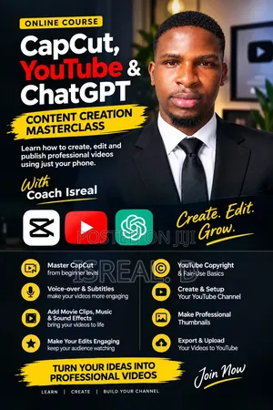 Smartphone Content Creation Masterclass: CapCut, YouTube & AI