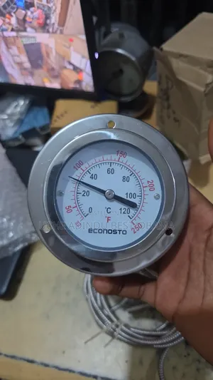 Industrial Temperature Gauge tare da Capillary (0-120°C, 3-inch Face)