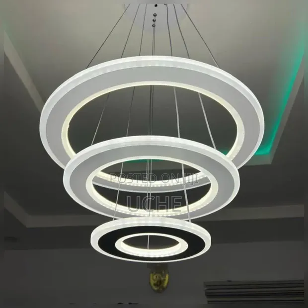Three Ring Three Color Chandelier - 1