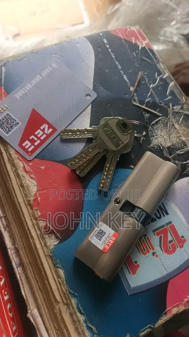 Zete Cylinder Lock na Brass Asali - 1