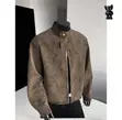 Jaket Bomba Na Maza Na Suede Mai Kyau - 2