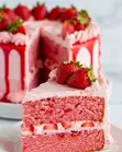 Strawberry Cake Slice - 1