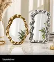 Luxury Table Mirror - Gold/Silver - 2