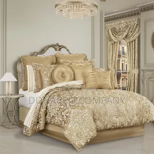 Royal Heritage Gold Fabric Curtains (10 pcs)