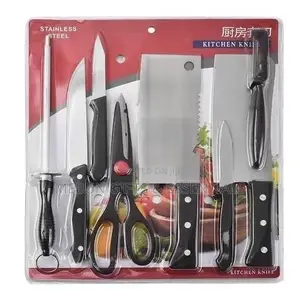 8 Pc Kitchen Knife Set - Big Wave Cutter