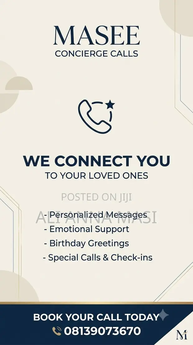 Masee Concierge Calls - Call Services - 1