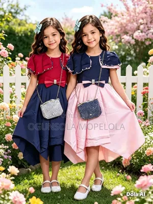 Brand New Pink Crepe Ball Gown (6-9 Years)
