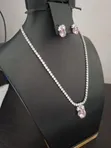Pink Zirconia Jewelry Set - 1