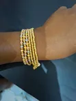 3-in-1 Plated Gold Bracelet Set - 4