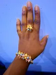 Ring Bracelet Plated Gold - 1
