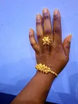 Ring Bracelet Plated Gold - 4